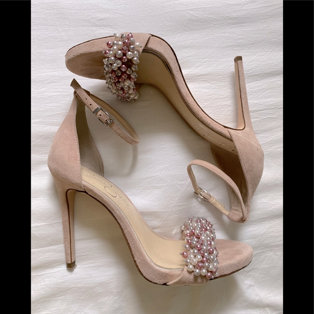 Jessica Simpson Pink pearl Heels